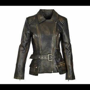 Vintage women leather jacket
